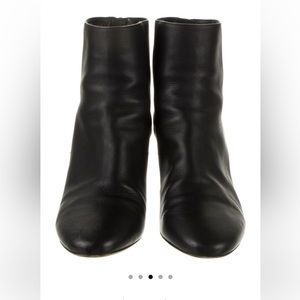 Jimmy Choo Black Leather Booties 41
